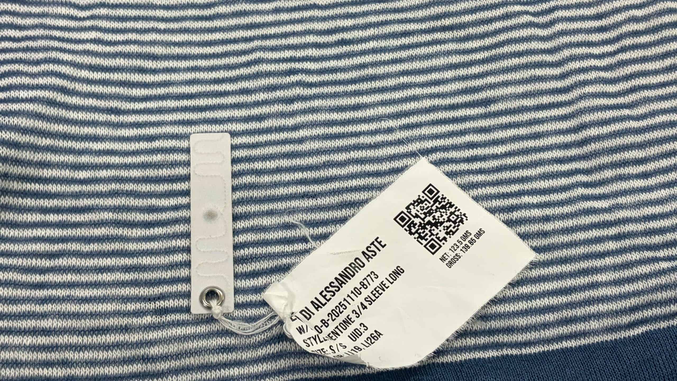 RFID tag and QR code for SFG movement tracking