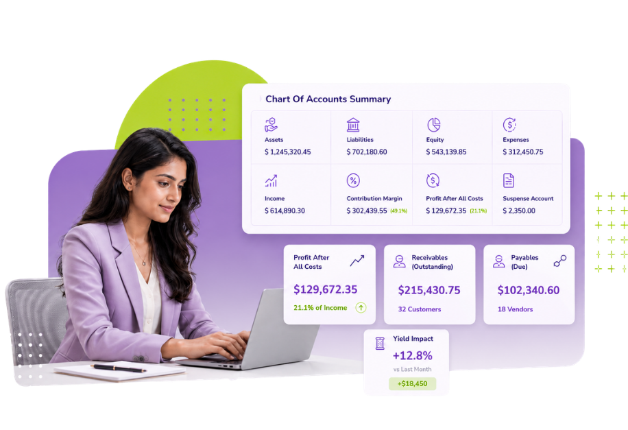 Factory Accounts <br>That <span> Keep Up with <br>Your Operations </span>
